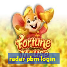 radar pbm login